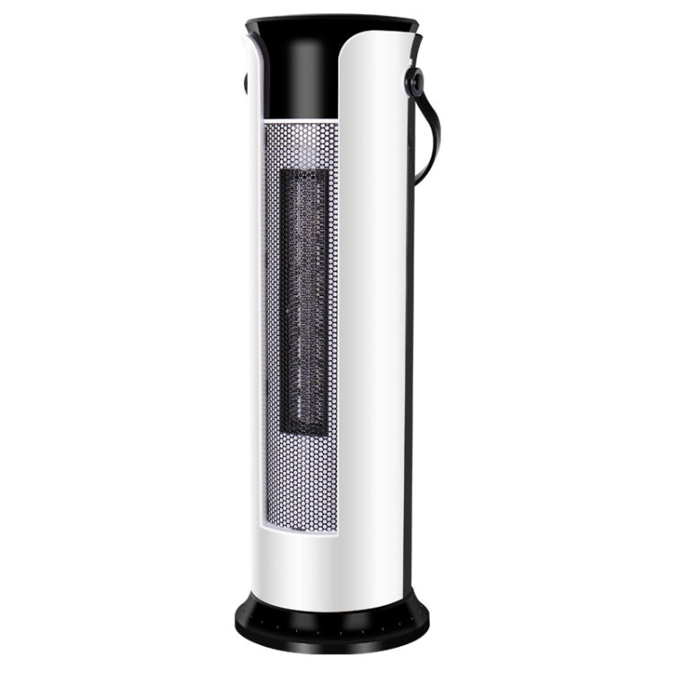 Household Shaking Head Vertical Tower Fan Radiator Warmer Electric Heater Warm Air Blower, Manual Version (White)