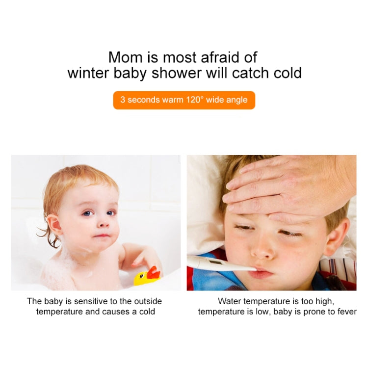 Household Shaking Head Vertical Tower Fan Radiator Warmer Electric Heater Warm Air Blower, Remote Control Version (White)
