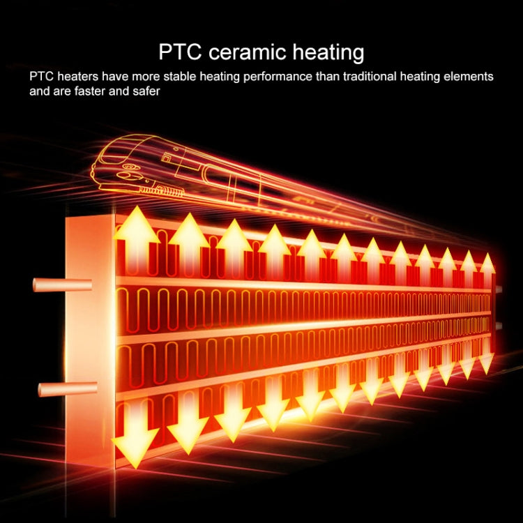 Household Shaking Head Vertical Tower Fan Radiator Warmer Electric Heater Warm Air Blower, Remote Control Version (White)
