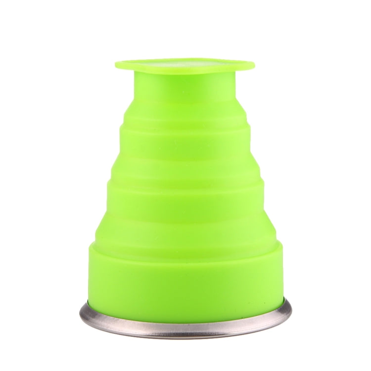 2 PCS 240ml Silicone Telescopic Cup Portable Folding Travel Cup with Lid, Random Color Delivery