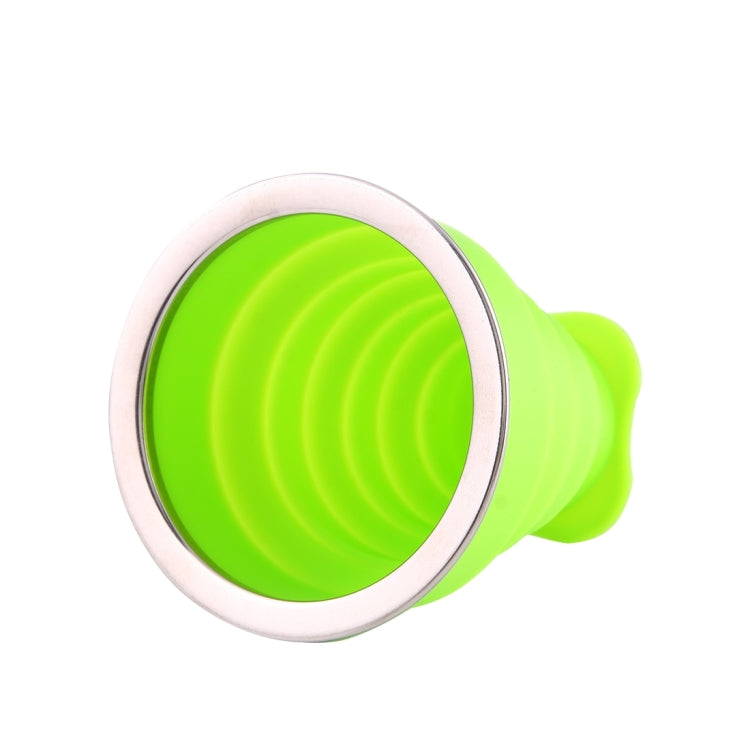 2 PCS 240ml Silicone Telescopic Cup Portable Folding Travel Cup with Lid, Random Color Delivery