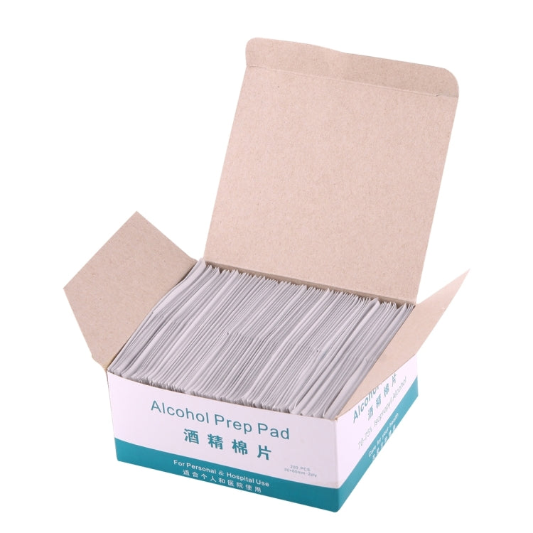 200 PCS 70-75% Isopropyl Alcohol Sanitizer Prep Pad