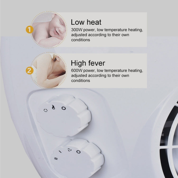 SENHE 3D Imitation Carbon Crystal Flame Shaking Head Radiator Warmer Electric Heater Warm Air Blower(White)