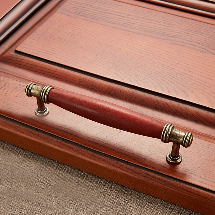 5 PCS 5001_128 Fine Gold Mahogany Hardware Cabinet Handle