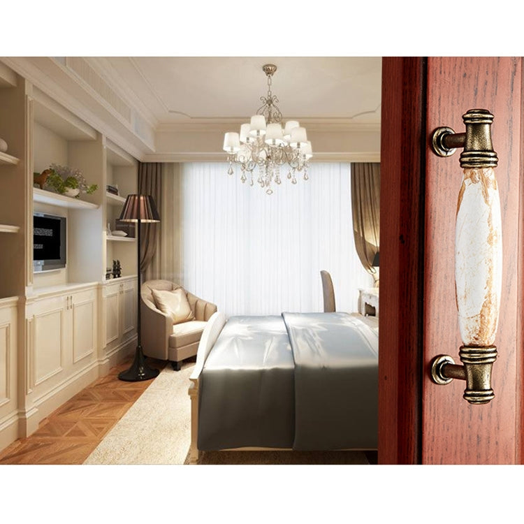 5 PCS 5001_128 Fine Gold Mahogany Hardware Cabinet Handle