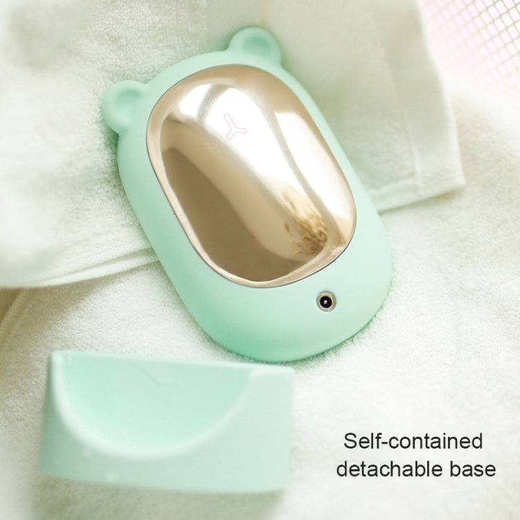 3life-320 2W Cute Bear Portable Electric Sonic Vibration Silicone Facial Wash Brush Cleaner Beauty Massager with Base, DC 5V