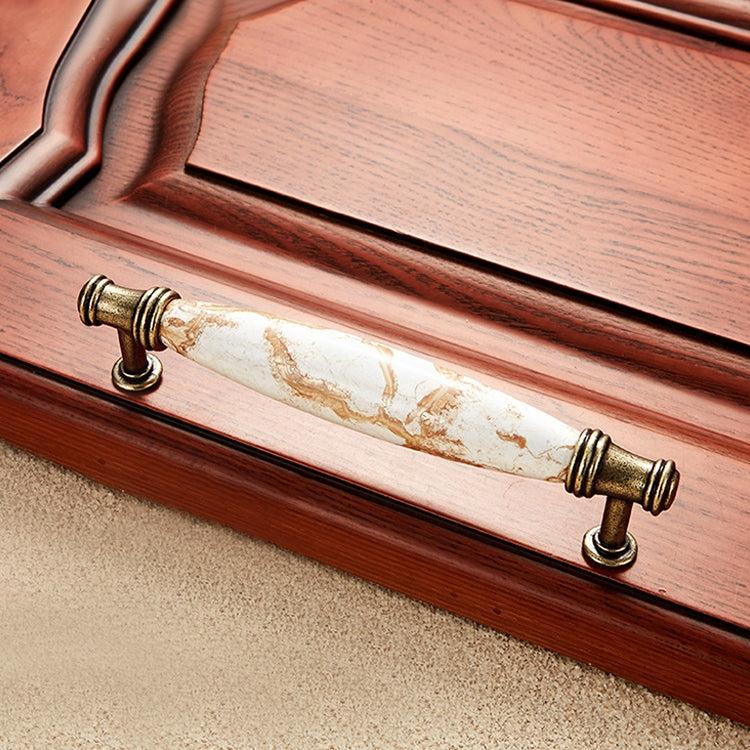 5 PCS 5001_128 Fine Gold Marble Hardware Cabinet Handle