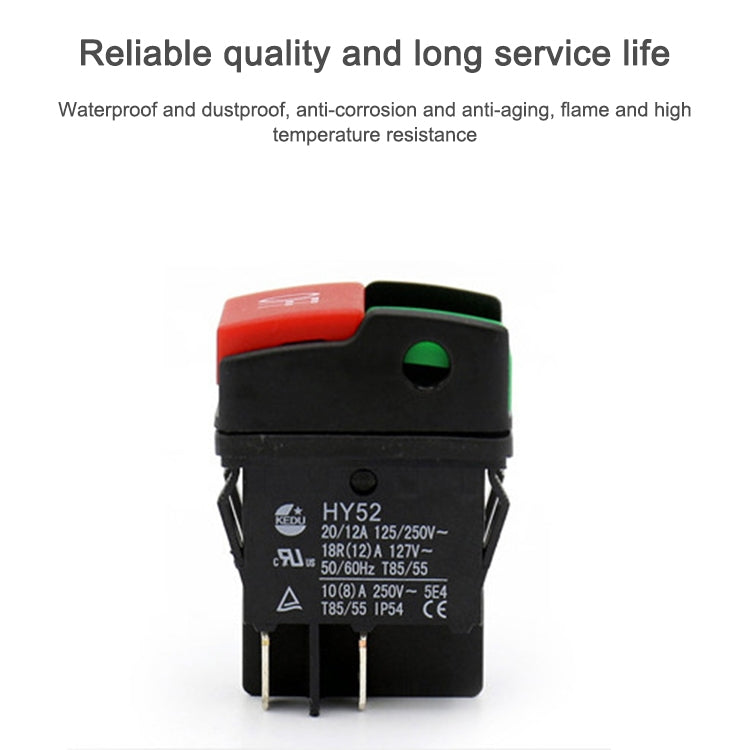 HY52 Mechanical Appliance Push Button Switch