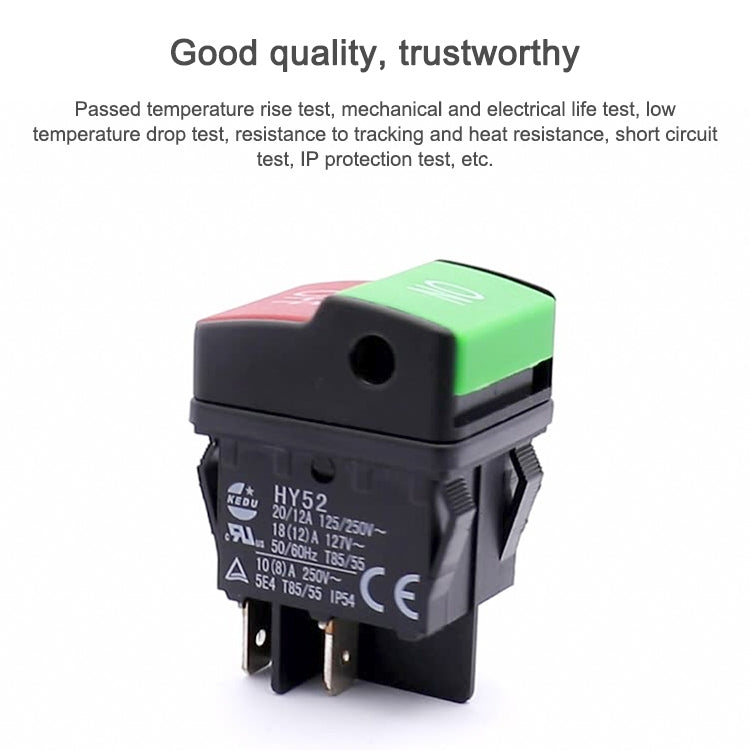 HY52 Mechanical Appliance Push Button Switch