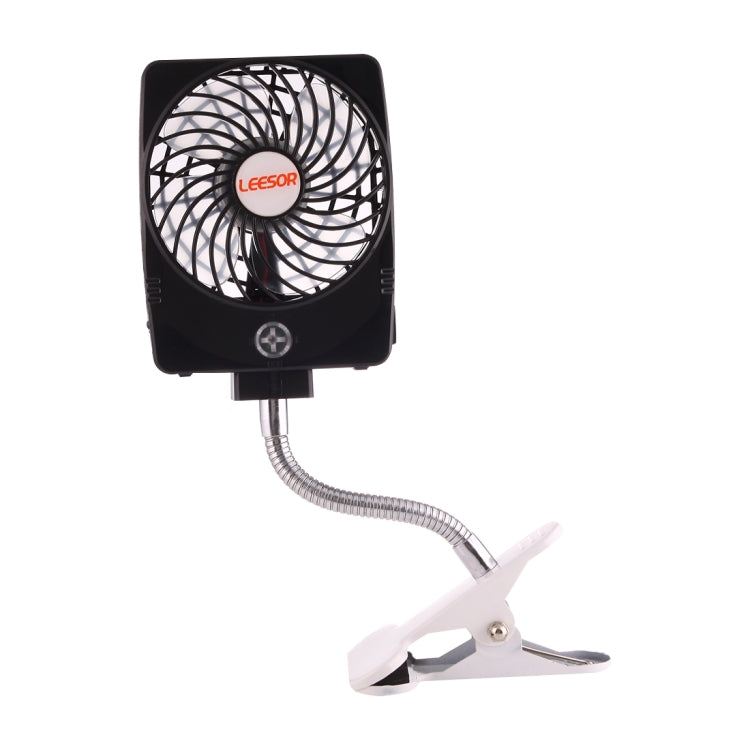 Y-FAN F-97 Portable Rechargeable USB Mini Desktop Fan with Flexible Tube Clip Holder