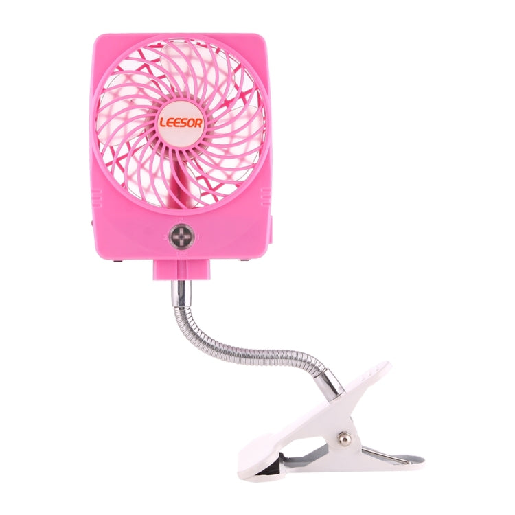 Y-FAN F-97 Portable Rechargeable USB Mini Desktop Fan with Flexible Tube Clip Holder