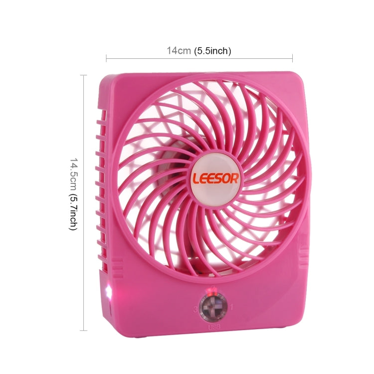 Y-FAN F-97 Portable Rechargeable USB Mini Desktop Fan with Flexible Tube Clip Holder