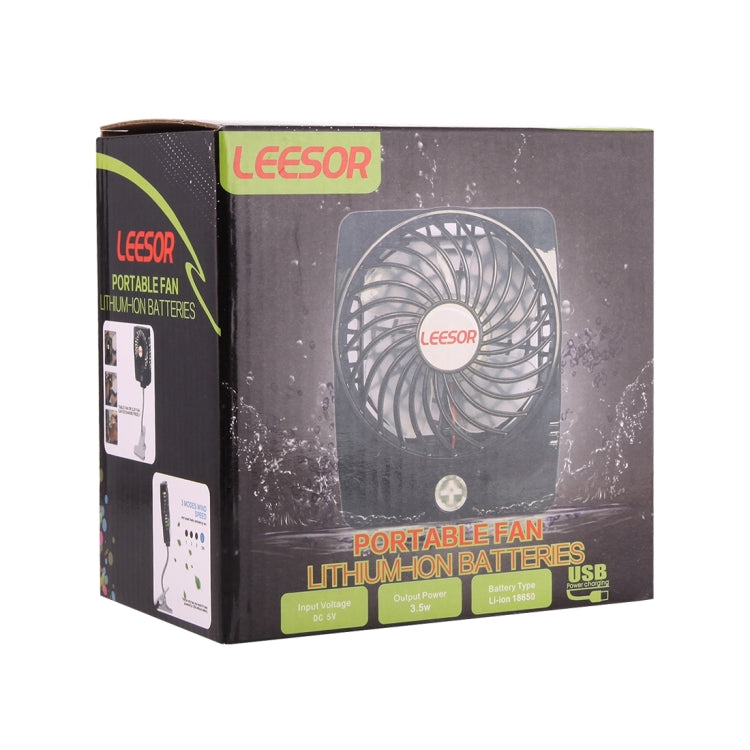 Y-FAN F-97 Portable Rechargeable USB Mini Desktop Fan with Flexible Tube Clip Holder