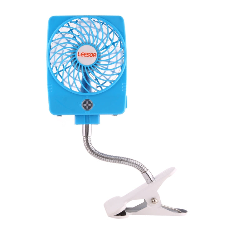 Y-FAN F-97 Portable Rechargeable USB Mini Desktop Fan with Flexible Tube Clip Holder