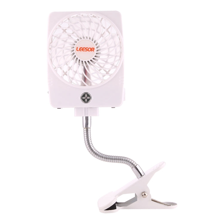 Y-FAN F-97 Portable Rechargeable USB Mini Desktop Fan with Flexible Tube Clip Holder