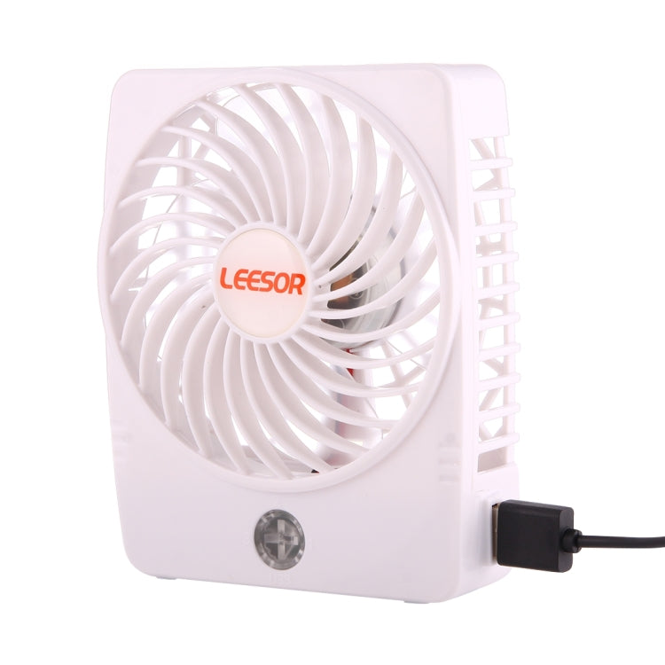 Y-FAN F-97 Portable Rechargeable USB Mini Desktop Fan with Flexible Tube Clip Holder