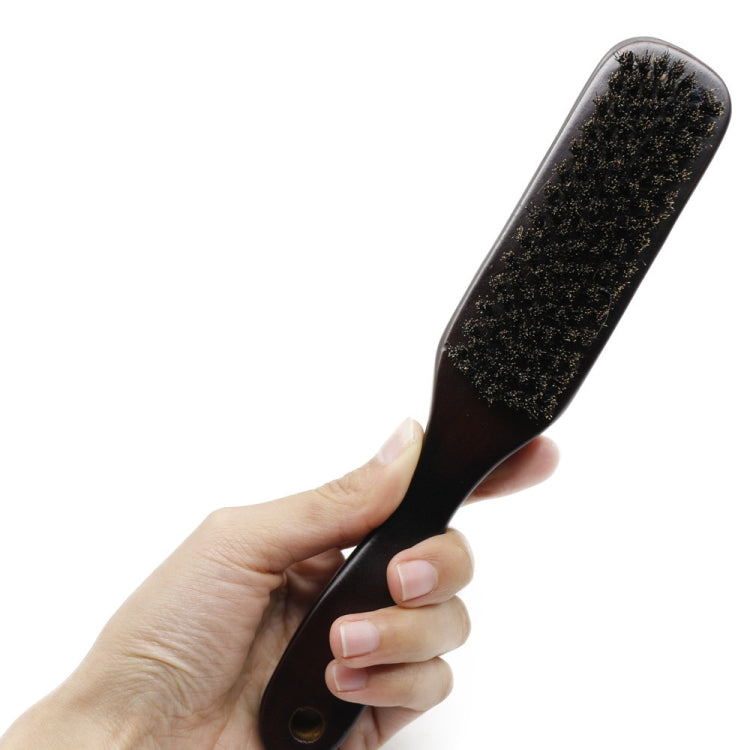 3 PCS Wooden Handle Boar Brush Cleaning Hair Men Beard Brush Anti-static Barber Shop Hair Styling Comb Shaving Tools