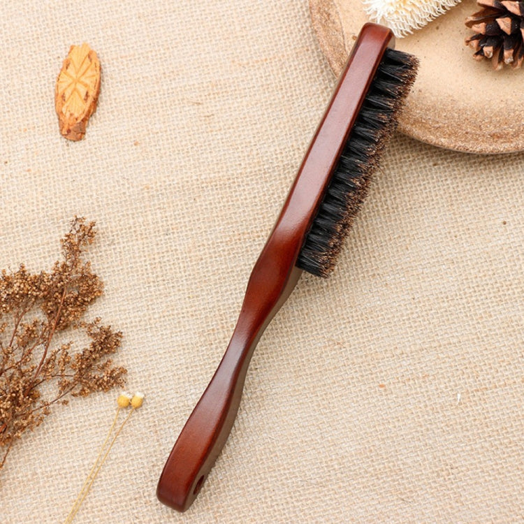 3 PCS Wooden Handle Boar Brush Cleaning Hair Men Beard Brush Anti-static Barber Shop Hair Styling Comb Shaving Tools