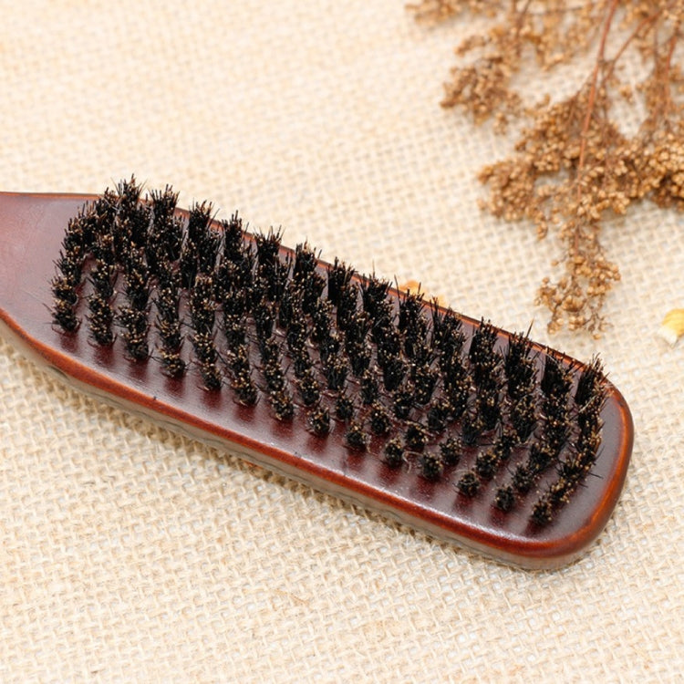 3 PCS Wooden Handle Boar Brush Cleaning Hair Men Beard Brush Anti-static Barber Shop Hair Styling Comb Shaving Tools