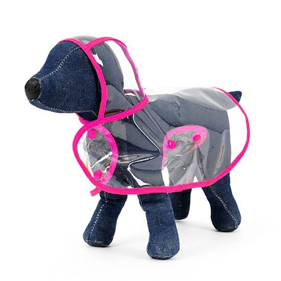 Waterproof Transparent Pet Raincoat Rain Wear Poncho Cloth, XS, Harness Chest Size: 22cm, Back Length: 18cm, Pet Weight: 1.5kg Below