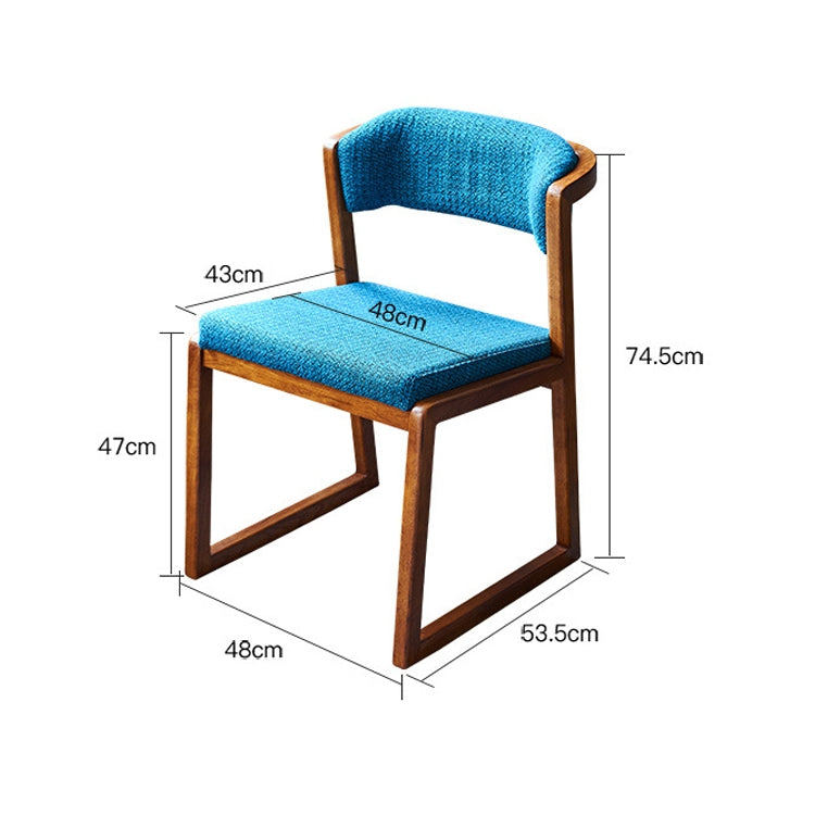 Nordic Modern Minimalist Solid Wood Oak Back Chair Cafe Lounge Chair