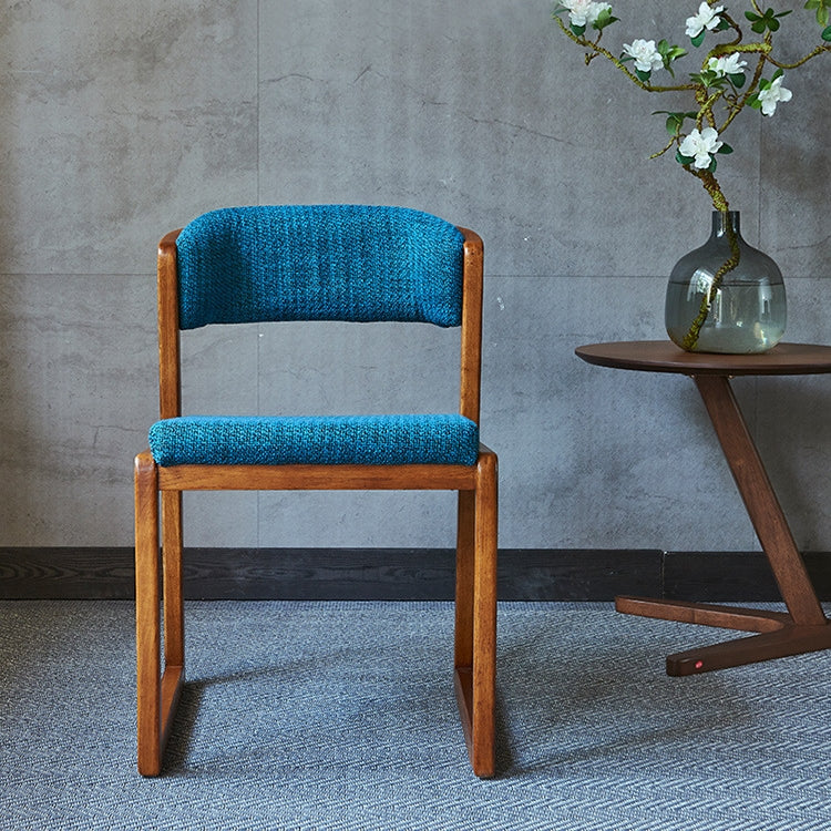 Nordic Modern Minimalist Solid Wood Oak Back Chair Cafe Lounge Chair