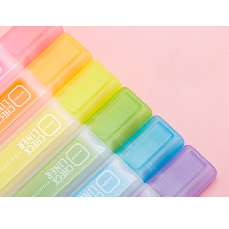 10 PCS Creative Color Tilt Head Highlighter Students Marker Pen Office Supplies, Random Color Delivery