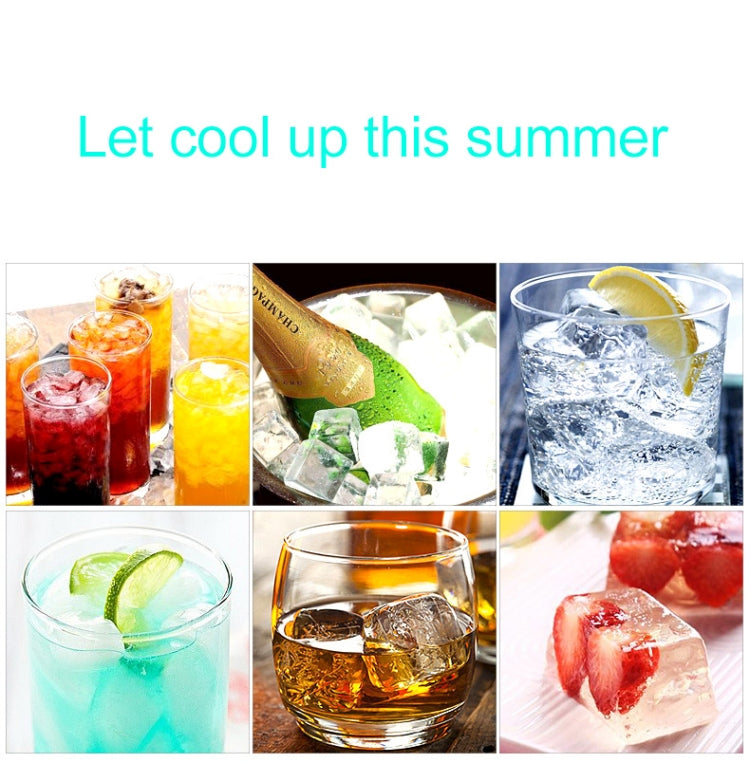 Small Square Ice Mold Trays Multi-layer Mold with Cover Ice Storage Box, 4 Layers