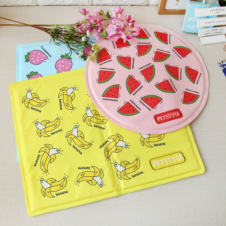 Cute Cartoon Summer Square Dog Pad Bed House Pet Cool Cooler Pad Dog Mat Cushion,M,Size:40*30cm,Random Color Delivery