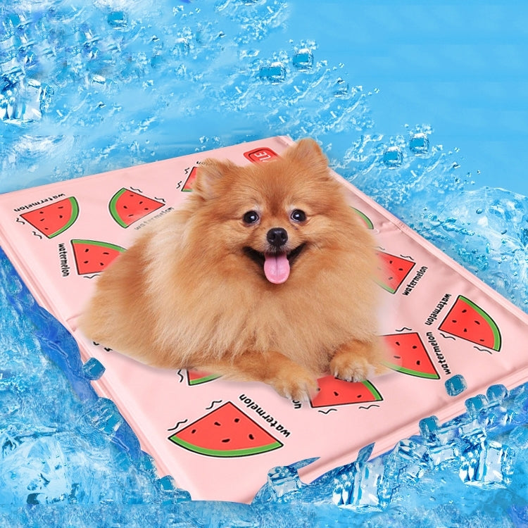 Cute Cartoon Summer Square Dog Pad Bed House Pet Cool Cooler Pad Dog Mat Cushion,L,Size:50*40cm,Random Color Delivery