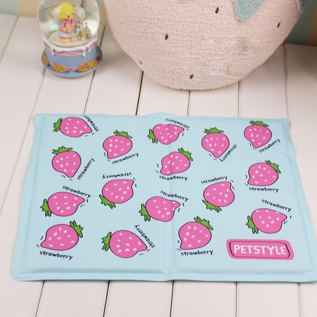 Cute Cartoon Summer Square Dog Pad Bed House Pet Cool Cooler Pad Dog Mat Cushion,L,Size:50*40cm,Random Color Delivery