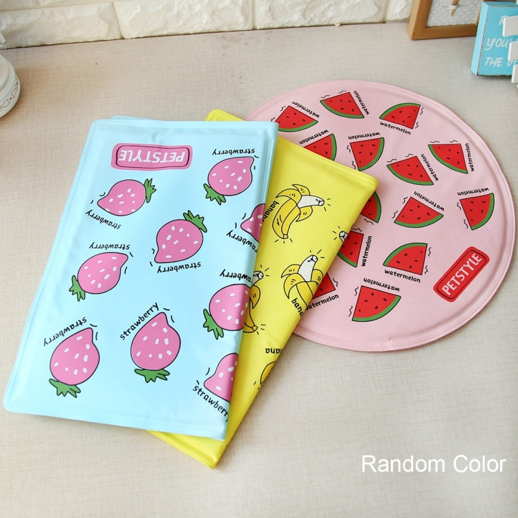 Cute Cartoon Summer Square Dog Pad Bed House Pet Cool Cooler Pad Dog Mat Cushion,L,Size:50*40cm,Random Color Delivery