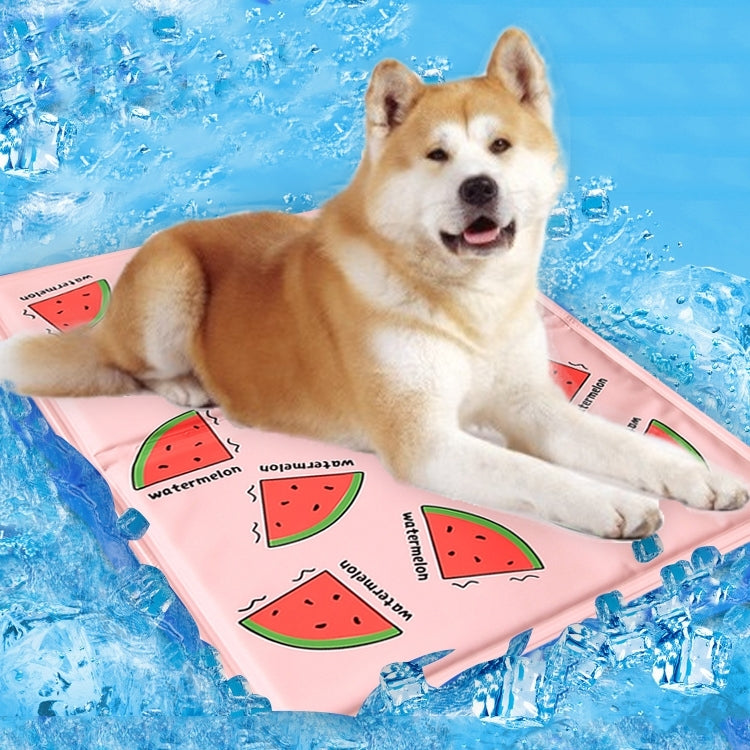 Cute Cartoon Summer Square Dog Pad Bed House Pet Cool Cooler Pad Dog Mat Cushion,2L,Size:65*50cm,Random Color Delivery