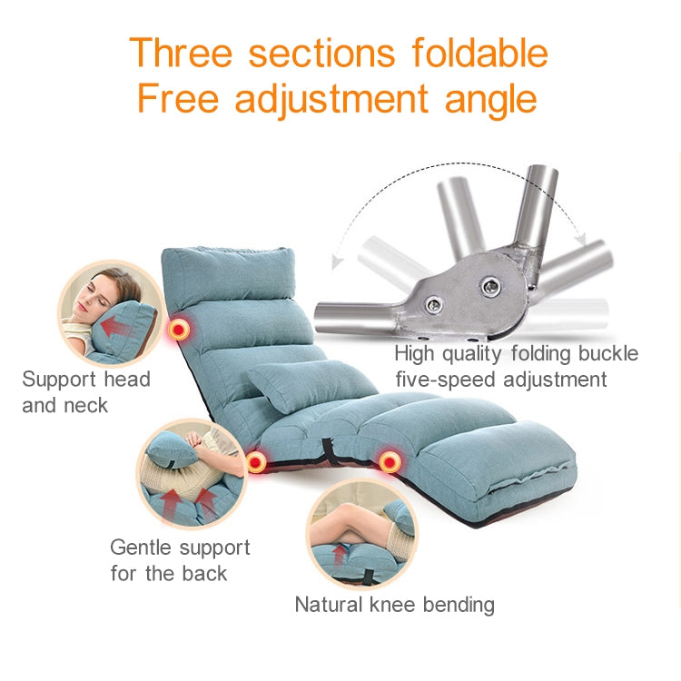 C1 Lazy Couch Tatami Foldable Single Recliner Bay Window Creative Leisure Floor Chair, Size: 175x56x20cm