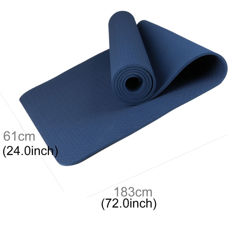 6mm Thickness Eco-friendly TPE Anti-skid Home Exercise Yoga Mat, Size:183*61cm