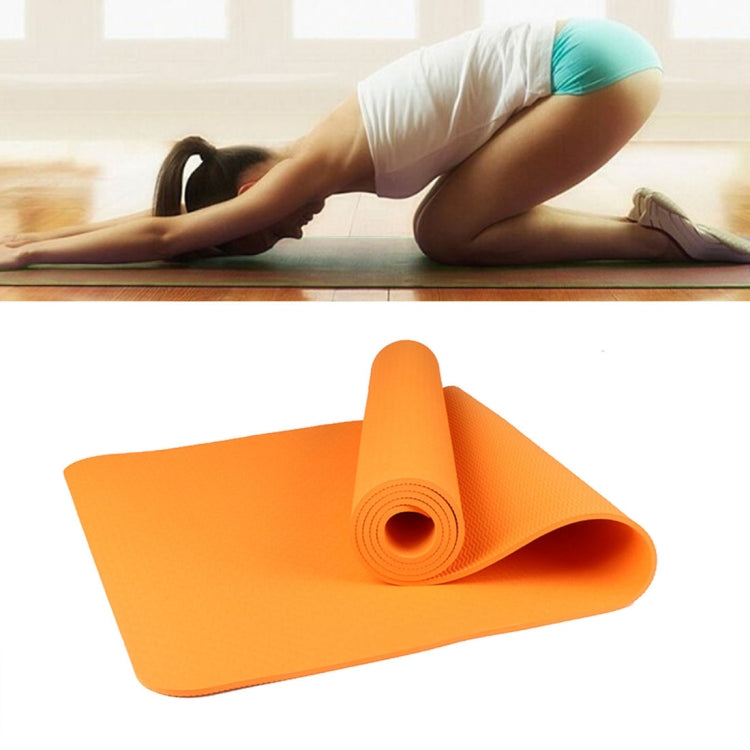 6mm Thickness Eco-friendly TPE Anti-skid Home Exercise Yoga Mat, Size:183*61cm