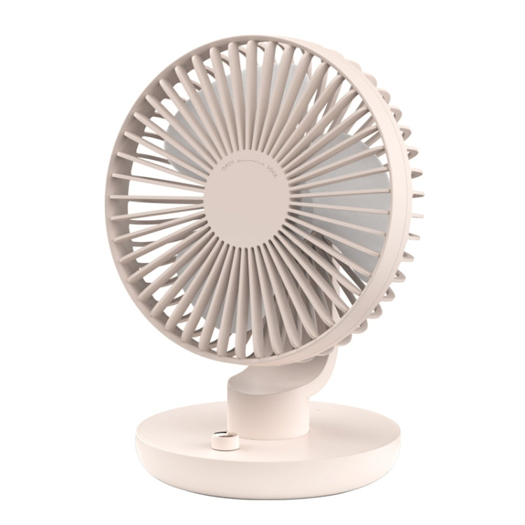 Multi-function Bionic Blade Design Adjustable Ballet Shaking Head USB Charging Desktop Electric Fan (Pink)