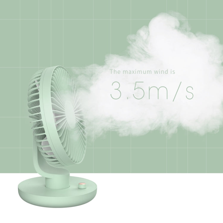 Multi-function Bionic Blade Design Adjustable Ballet Shaking Head USB Charging Desktop Electric Fan (Pink)