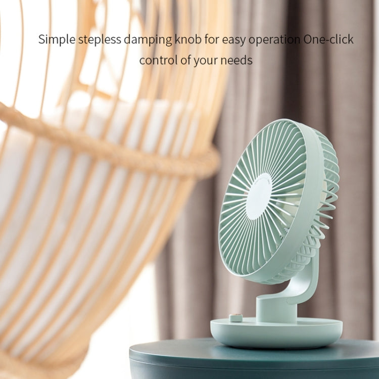Multi-function Bionic Blade Design Adjustable Ballet Shaking Head USB Charging Desktop Electric Fan (Pink)