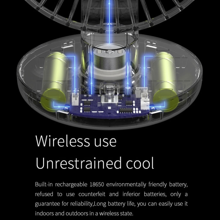 Multi-function Bionic Blade Design Adjustable Ballet Shaking Head USB Charging Desktop Electric Fan (Pink)