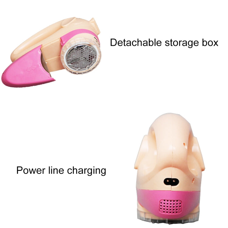 Household Upgrade Pig Shape Fluffy Trimmer Hairballs Clip Clothes Hair Removal Shaving Machine