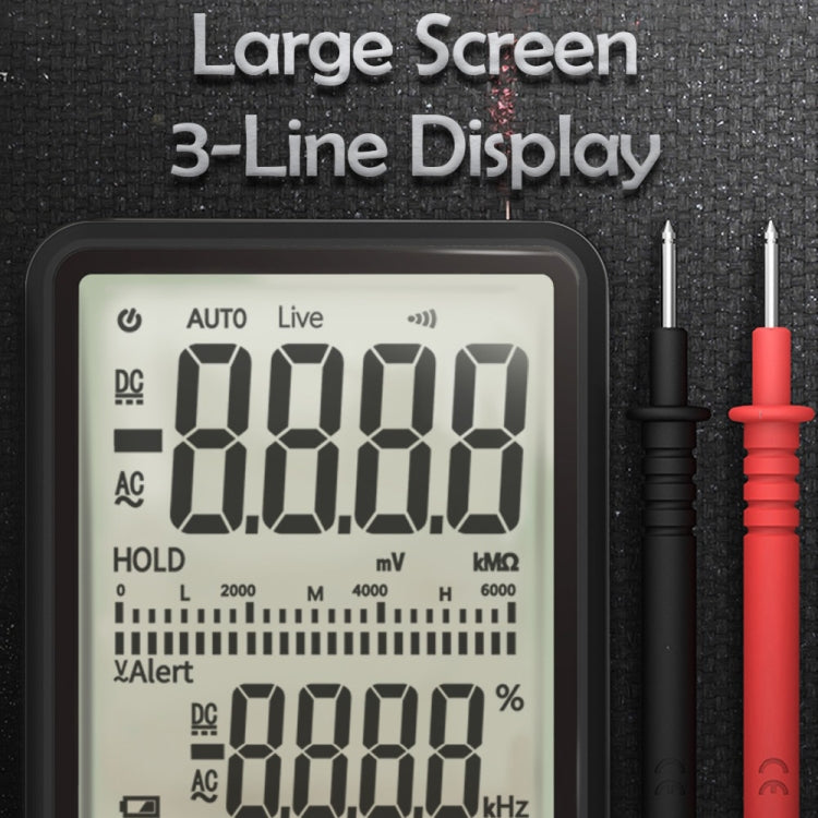 BSIDE ADMS7 Intelligent Fully Automatic No Shifting Ultra-thin Digital Multimeter with Large Display Screen