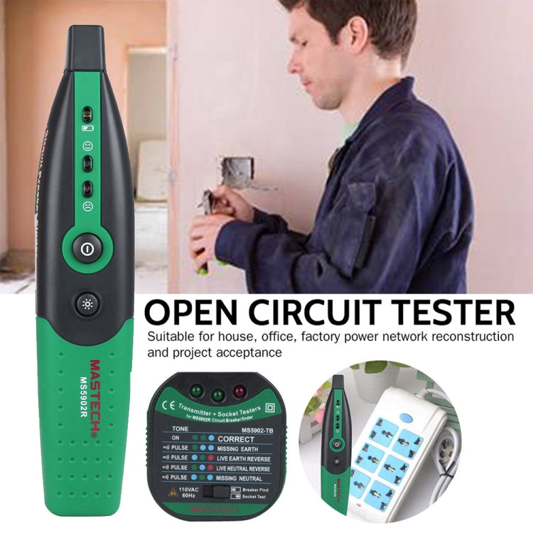 BSIDE MS5902 AC 220V 50Hz Breaker Socket Cable Detector, EU Plug