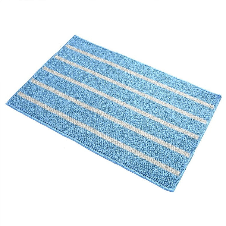 Striped Non Slip Shaggy Soft Water Absorption Bedroom Bathroom Carpet Mat, Size: 43*65cm