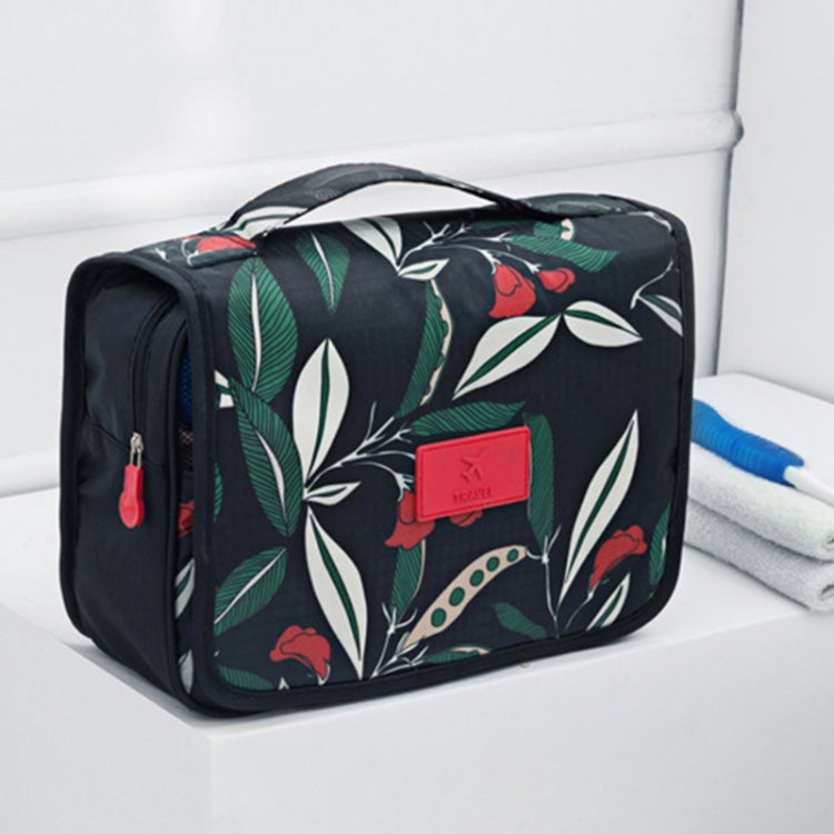 Print Flower Pattern Travel Multifunctional Waterproof Wash Bag Toiletry Organizer Carrying Case