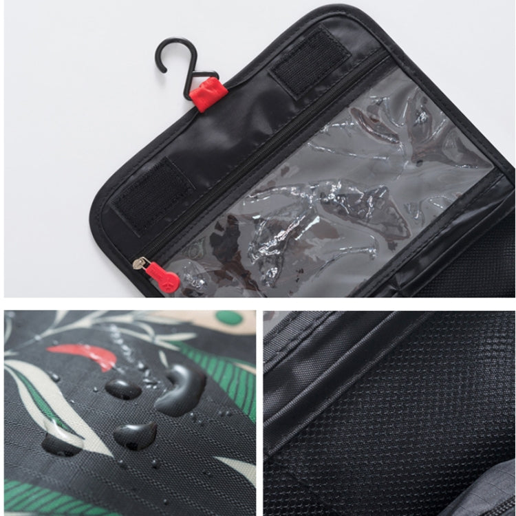 Print Flower Pattern Travel Multifunctional Waterproof Wash Bag Toiletry Organizer Carrying Case