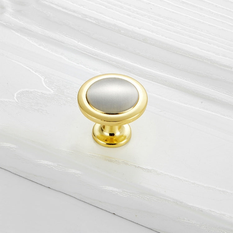 10 PCS 4003 Gold Single Hole Solid Zinc Alloy Round Handle for Cabinet Wardrobe Drawer Door