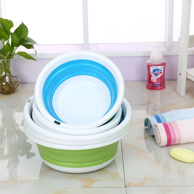 Home Portable Environmental Silicone Travel Folding Wash Basin, Size: S