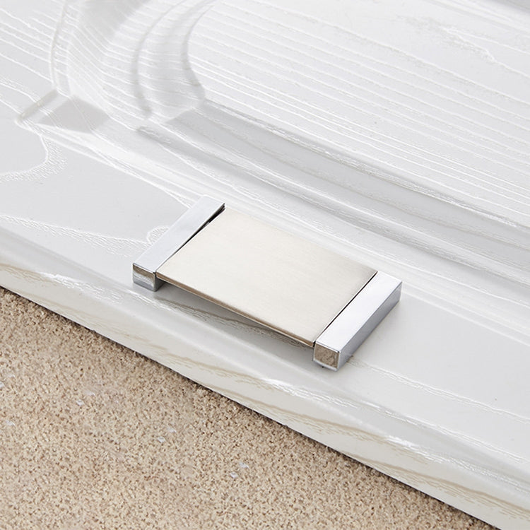 5 PCS 1050-64 White Zinc Alloy Stainless Steel Nickel Wire Drawing Cabinet Wardrobe Drawer Door Handle, Hole Spacing: 64mm