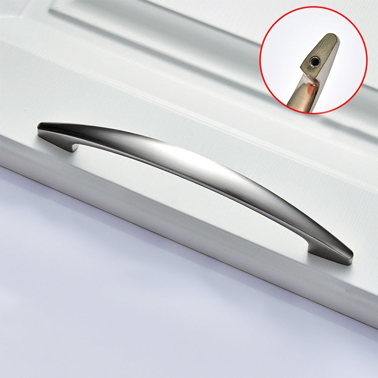 5 PCS 4027-128 Zinc Alloy Stainless Steel Nickel Wire Drawing Cabinet Wardrobe Drawer Door Handle, Hole Spacing: 128mm